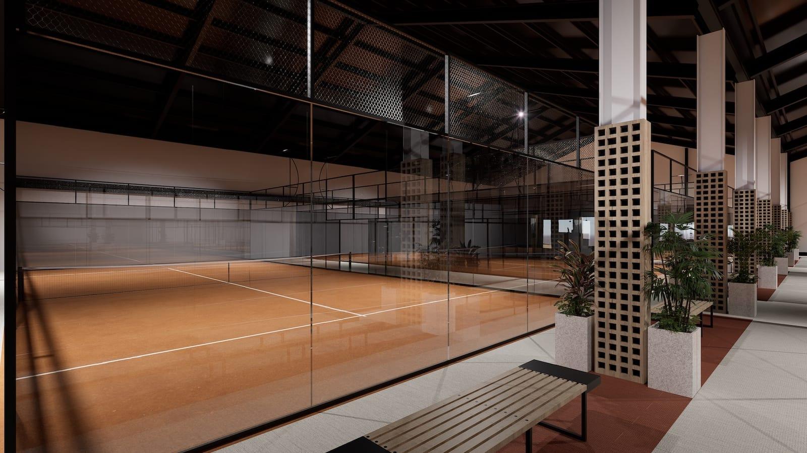 Pistes de padel indoor full panoramiques du complexe Ventoux Indoor Padel